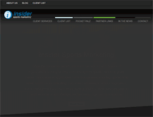 Tablet Screenshot of insidersportsmarketing.com